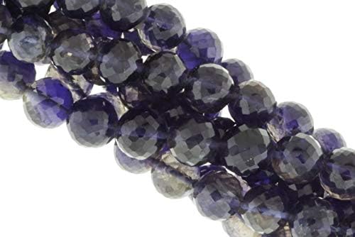Blue Iolite 8mm Faceted Rounds 8