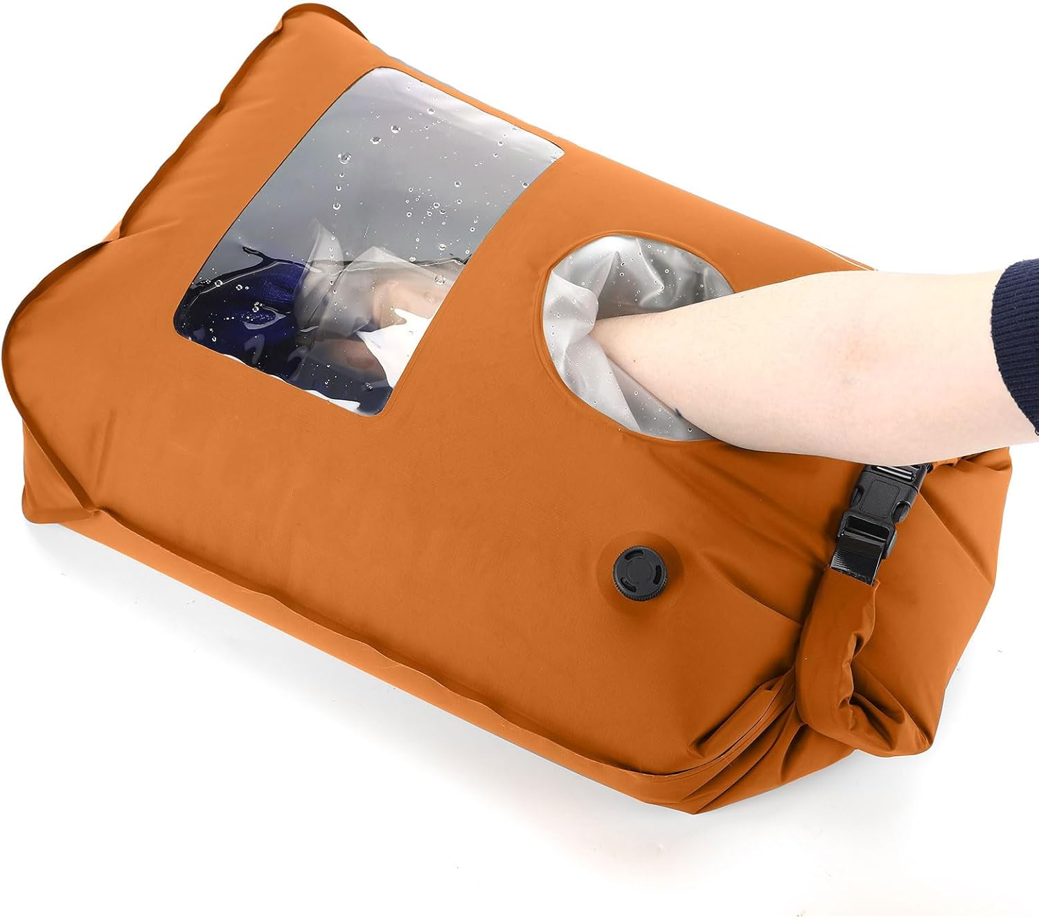 Laundry Solution for Hostels Camping Backpacking Dorm Rooms RV and Mini Scout Trips Portable Washing Machine Hand Wash Bag for Baby Clothes Manual Washer Dry Bag Outdoor Light Weight Washbag