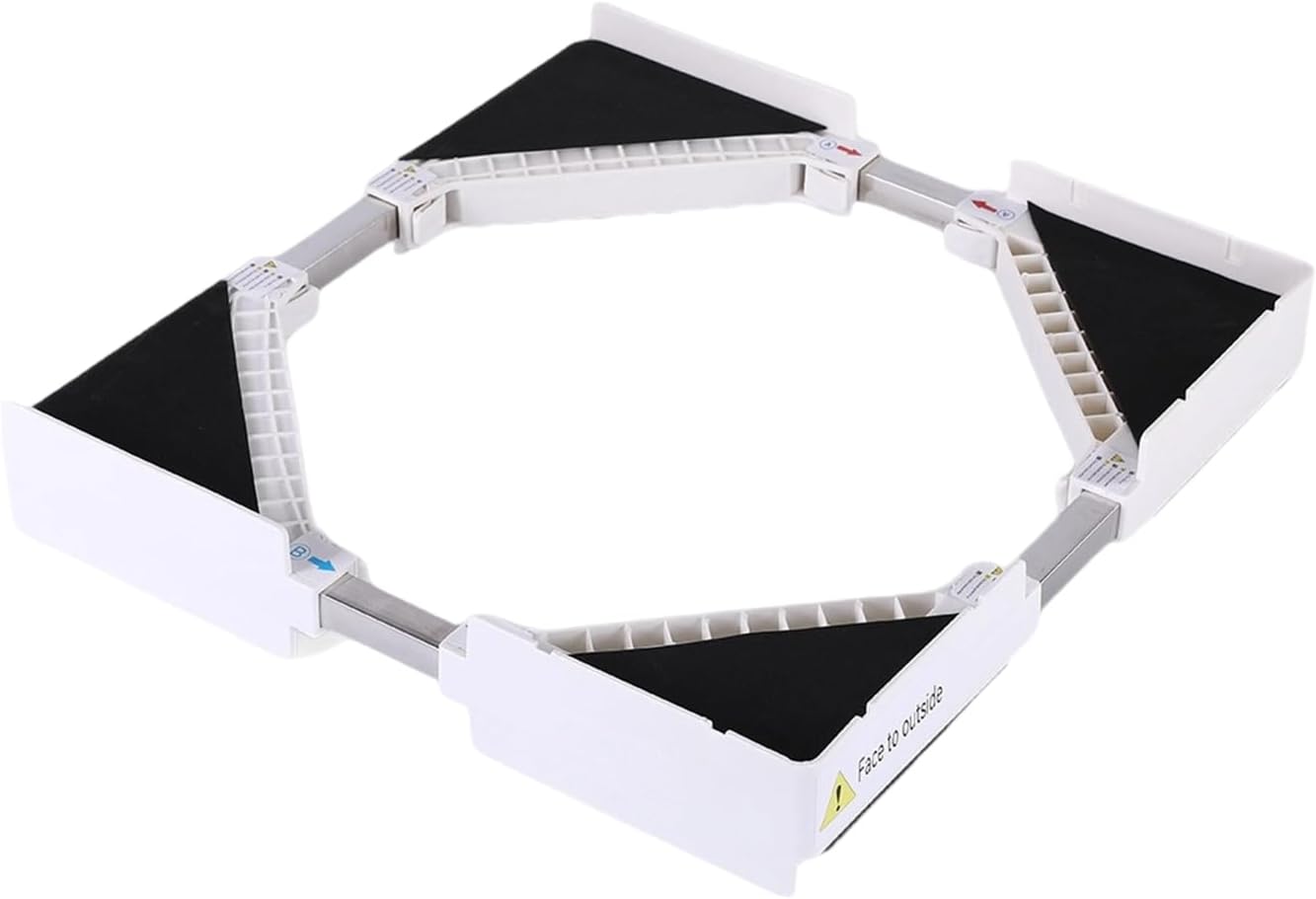 Washer Dryer Pedestals, Universal Stackable Home Stand, Laundry Appliance Base, Steel SPU Detail, Home Accessory with Easy Assembly, Laundry RV Room Shower Balcony Patio Bathroom Household Cleaning