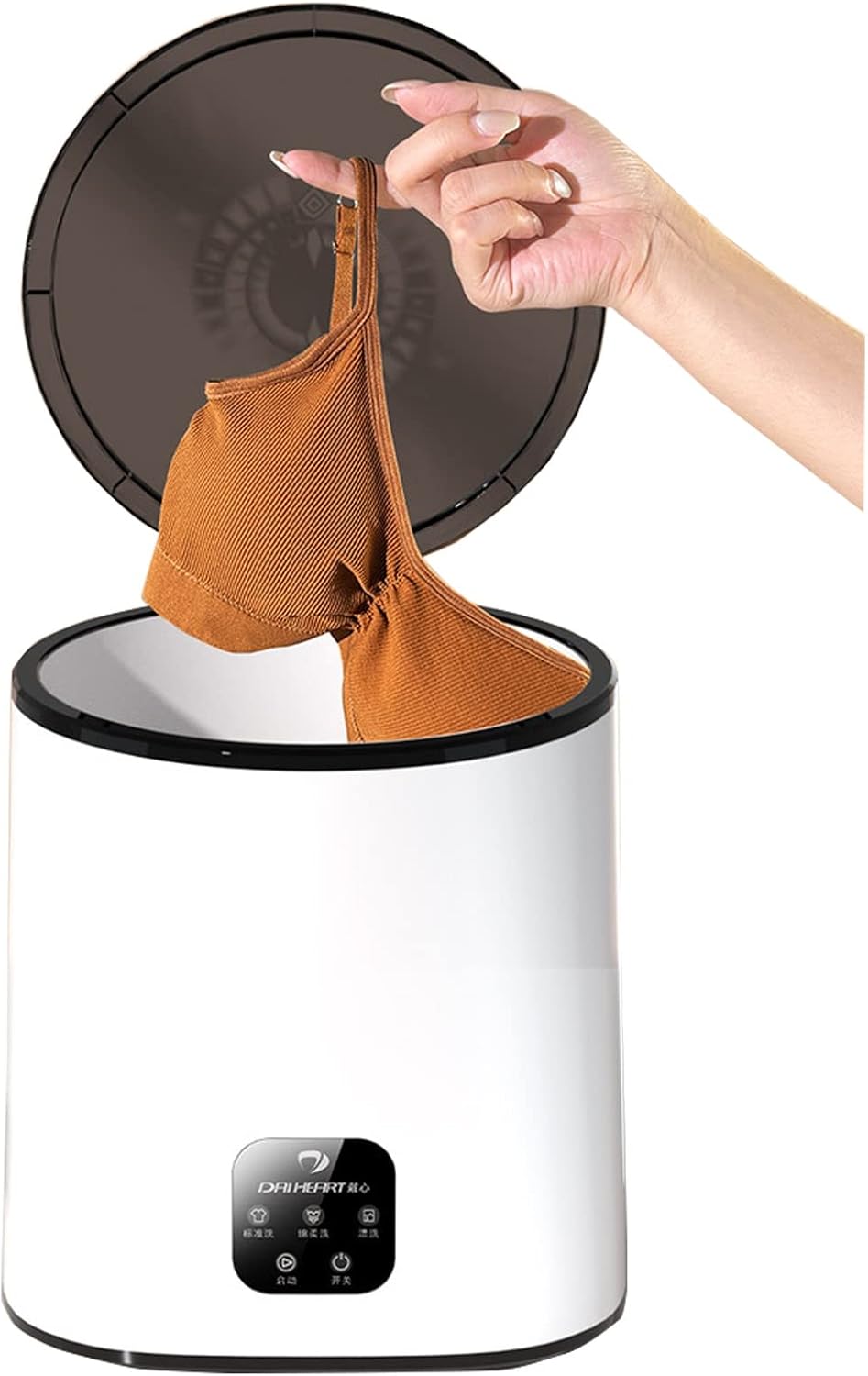 5l Portable Washing Machine, Mini Washer, Underwear Washer, for Apartments, Dormitories, Camping, Rv (Color : White, Size : B)