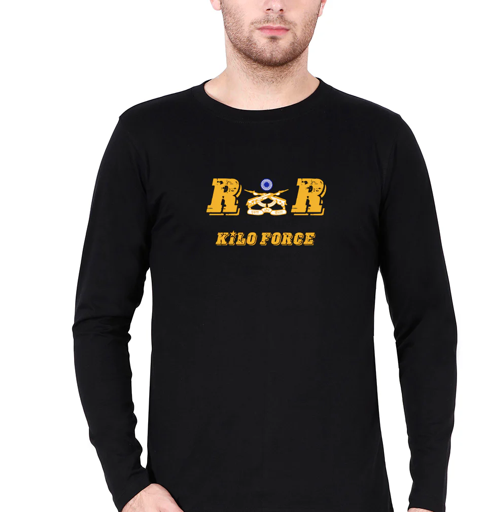 Rashtriya rifles Army Full Sleeves T-Shirt for Men