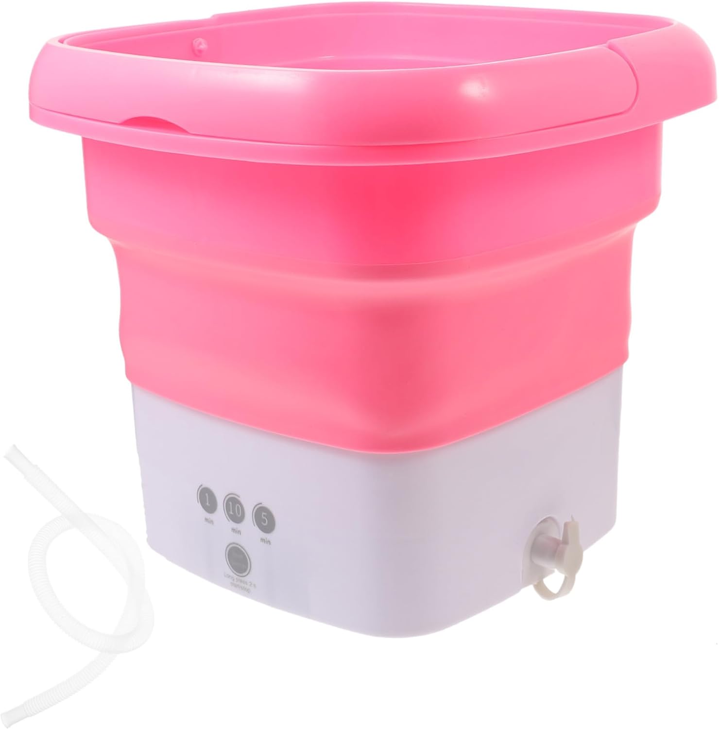Portable Mini Washing Machine Foldable Compact Washer with Timer Touchscreen Lightweight for Small Clothes Camping Travel Apartments US Plug