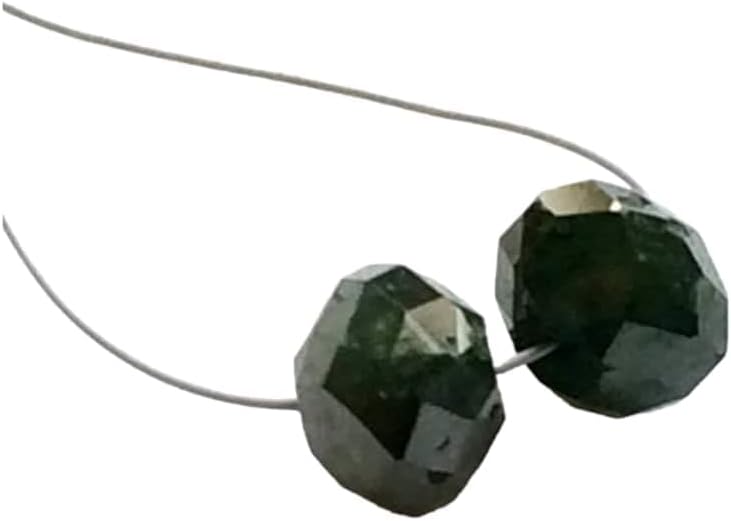 5mm Blue Sparkling Faceted Diamond Rondelle Beads, 1 Piece Diamond Beads, Diamond Rondelles for Jewelry - DS4118, 5 MM