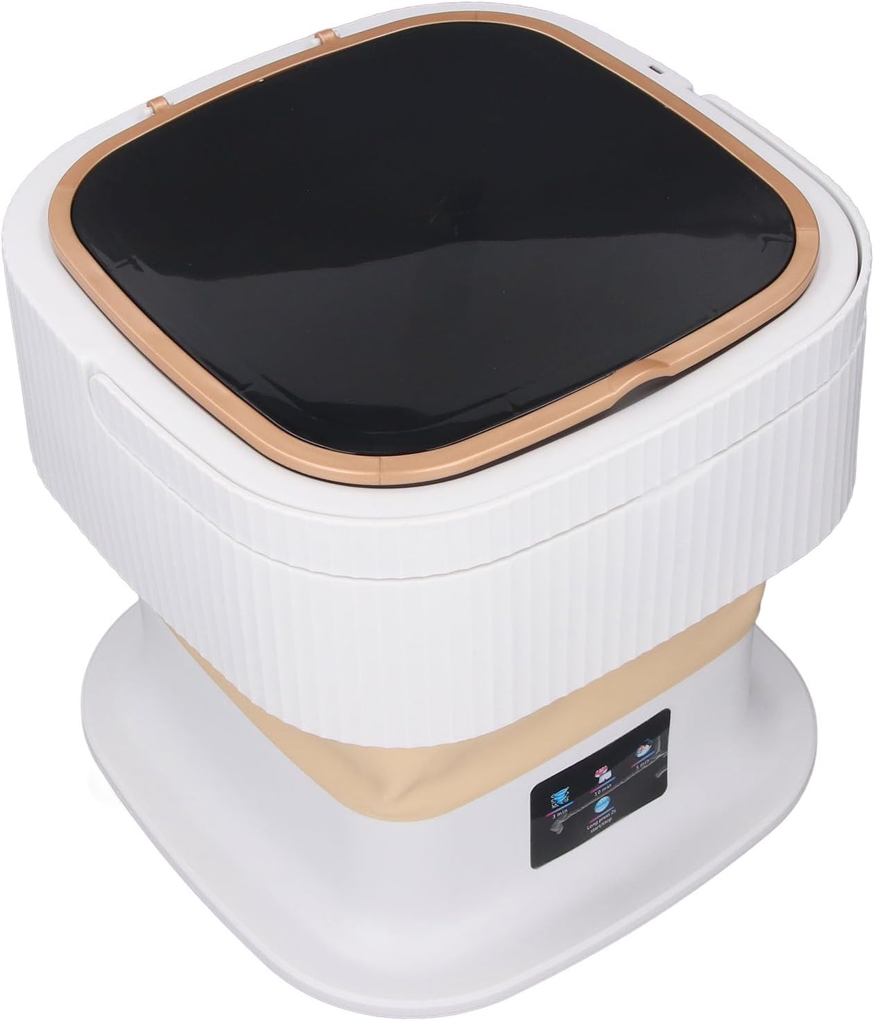 Mini Clothes Washer, Deep Portable Washing Machine with Drain Hose for Underwear Baby Clothes (Beige)