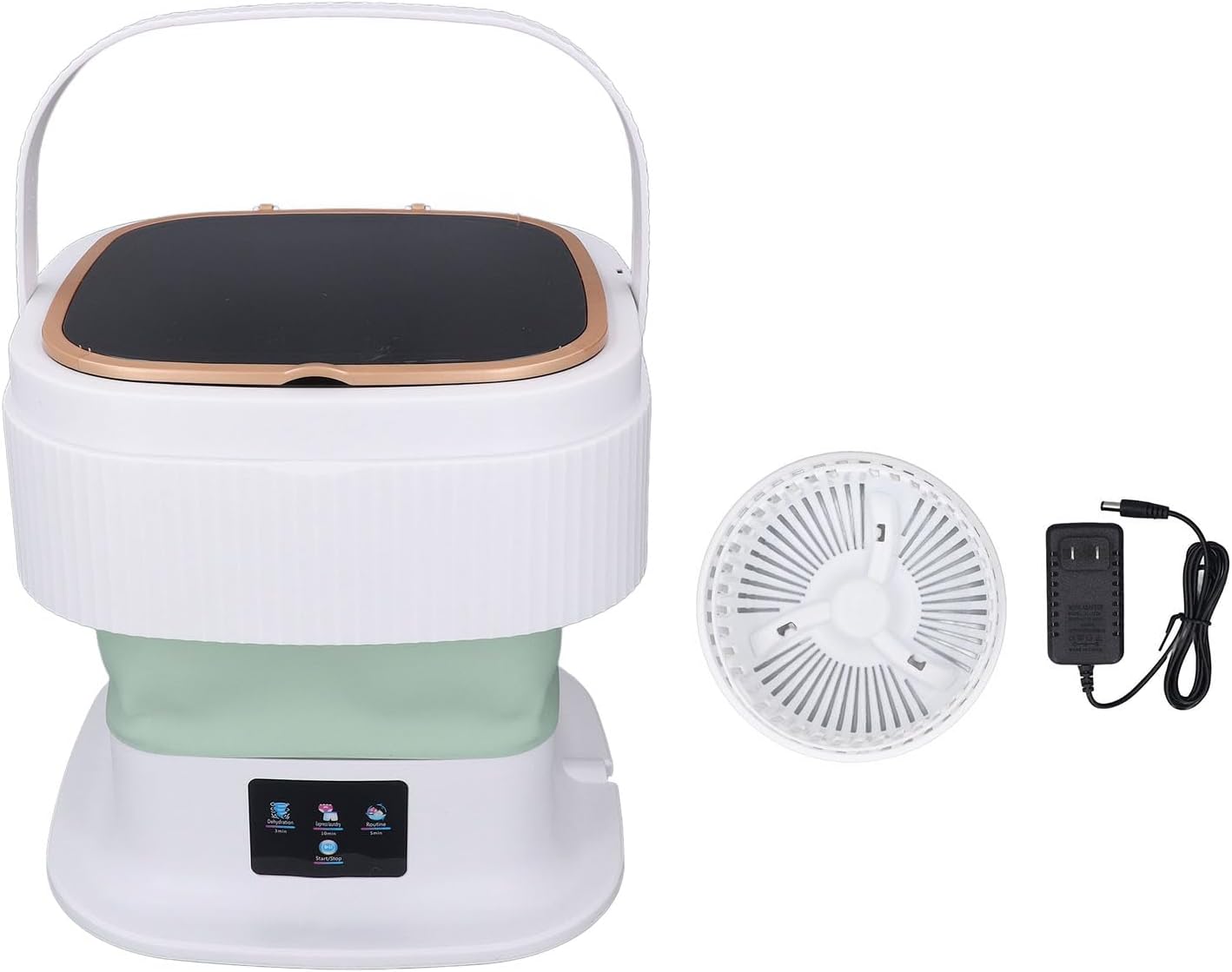 11.5L Mini Laundry Washer with 3 Timer Modes for Underwear Portable Washing Machine Mini Foldable Washer with Drain Hose (US Plug)