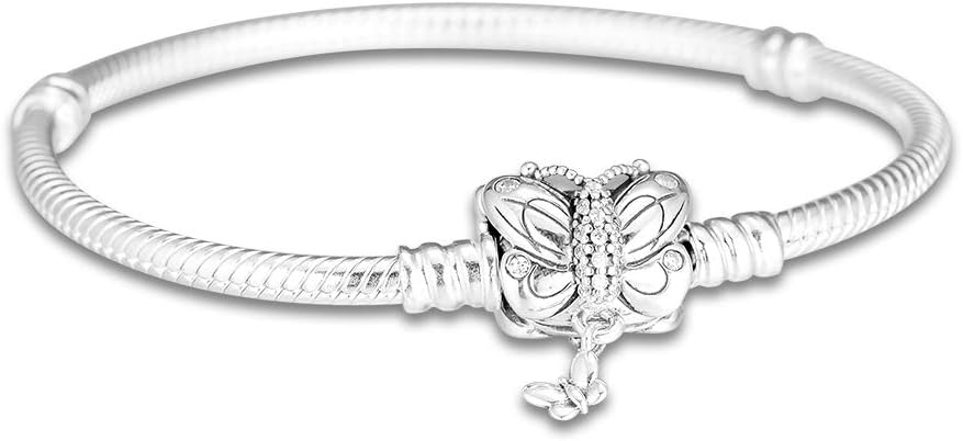 Valentine Day Moments Silver Bracelet Silver Bracelets For DIY Beads Woman Fashion Bracelets For Jewelry Making