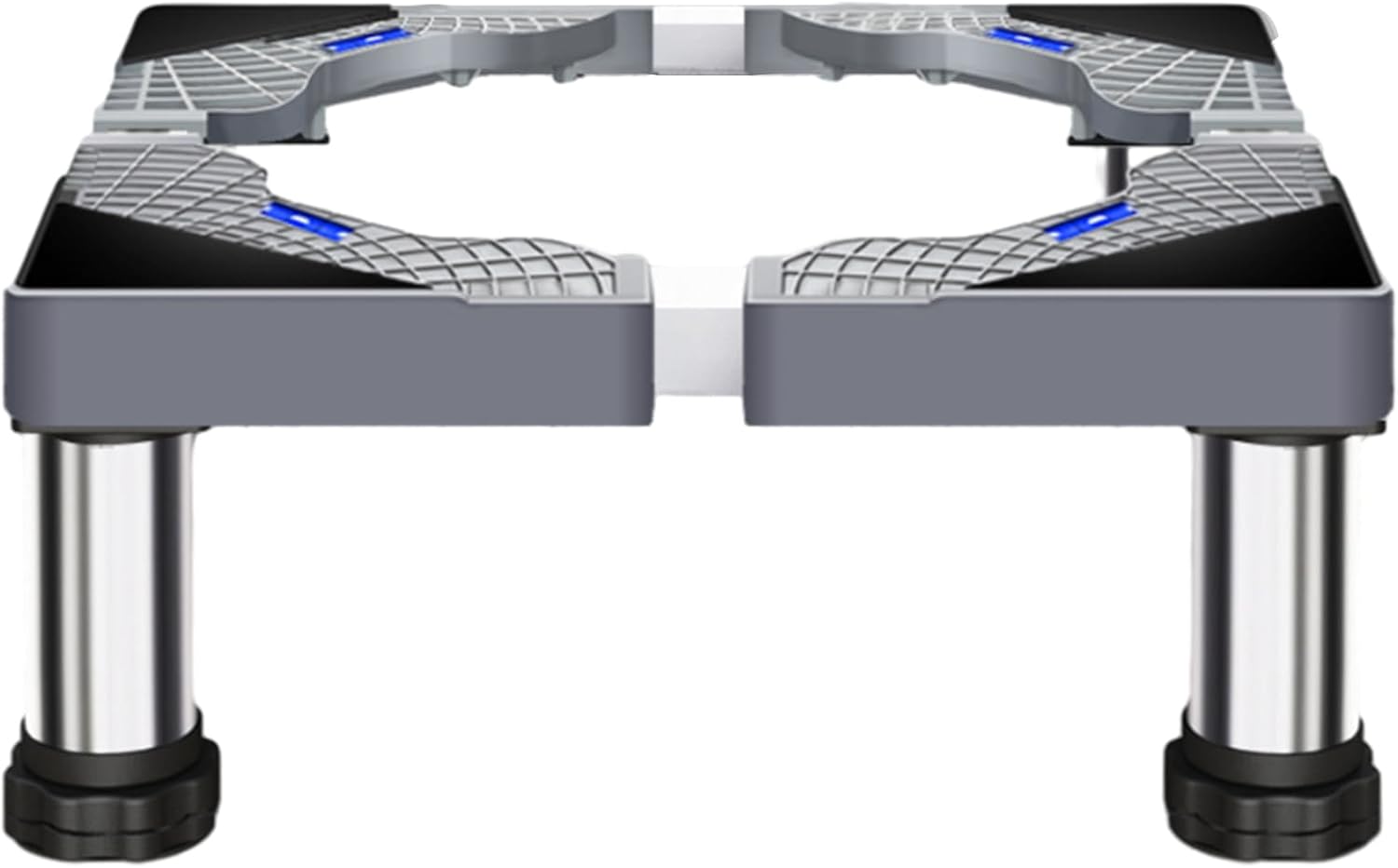 Laundry Appliance Stand - Stainless Steel Washer Pedestal Base, Durablle Adjustable Support Frame | 4 Heavy Feet Platformm for Washing Machine, Refrigerator, Dryer and Other Home Utility Equipment