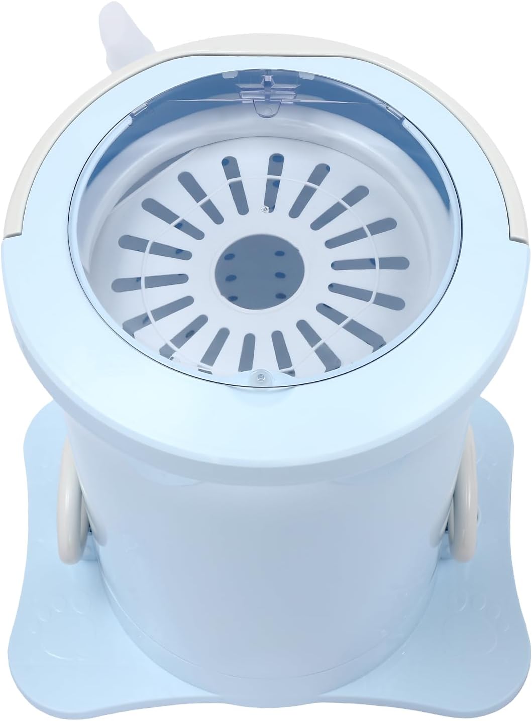 Manual Clothes Dryer Portable Mini Dryer 3.17Gal Foot Powered Washing Machine Portable Single Tub Dryer Machine Non electric Laundry Dryer for Camping, Apartment, Student Residence (Blue)