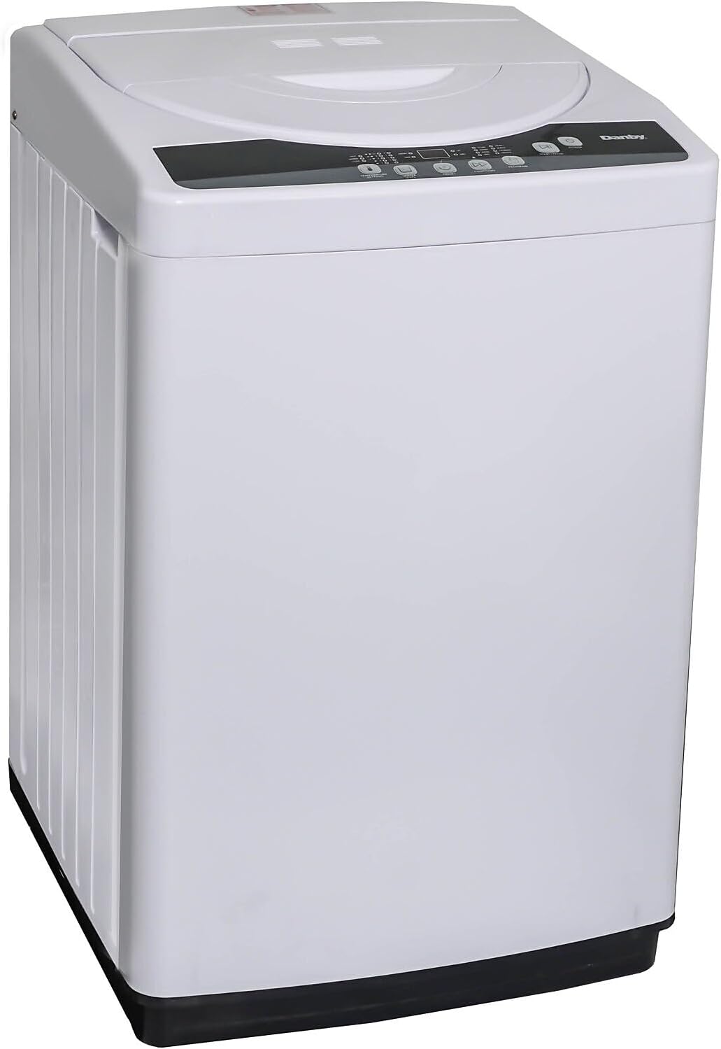 Danby DWM065A1WDB-6 2.11 Cu.Ft Machine, Portable Top Load Washer for Apartments, Small Spaces, Dorms, Stainless Steel Drum and 4 Wash Cycles