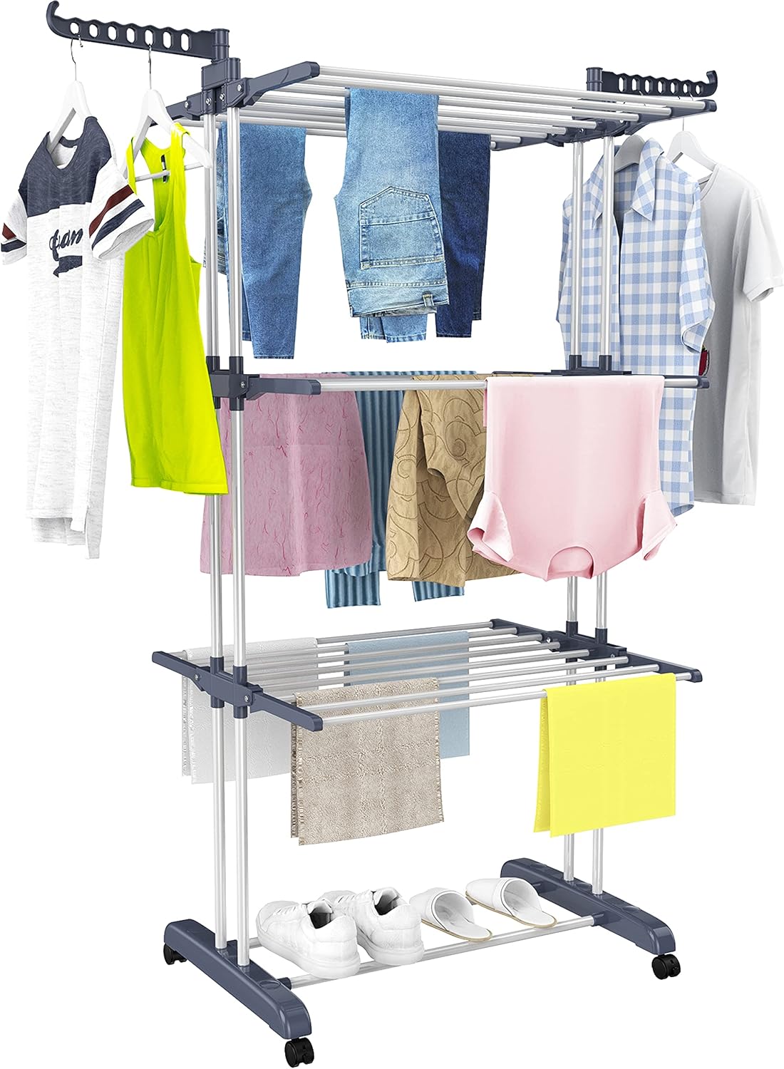 HOMIDEC Clothes Drying Rack, Oversized 4-Tier(67.7