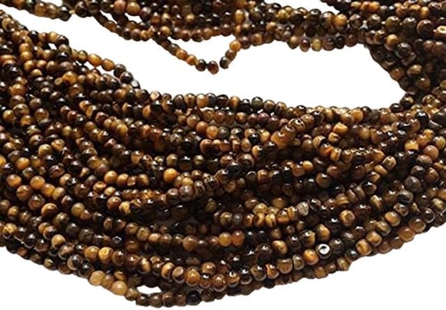 Natural Tigers Eye Plain Rondelles Beads, 3-5mm, 13 Inch lot of 10 Strands CHIK-STRD-96505