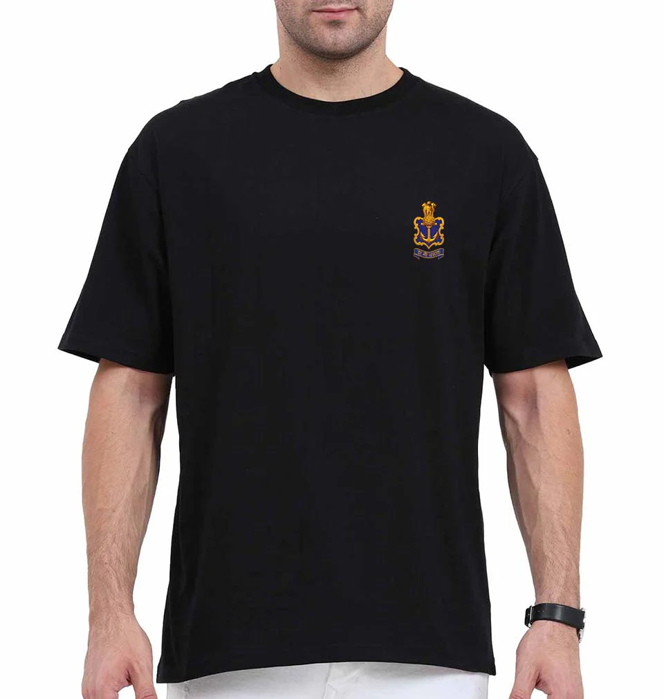 Indian Navy Army Oversized T-Shirt for Men
