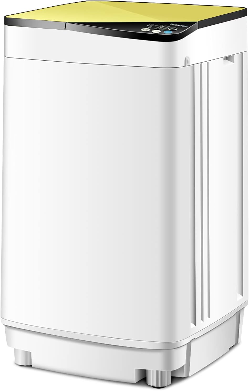 Portable Washing Machine, ARLIME Compact Mini Full-Automatic Laundry 2-In -1 Washer & Spin Dryer 7.7lbs Capacity W/Drainage Pump & Long Hose For Condo, Apartments, Dorms, RV’s Camping Living (Yellow)