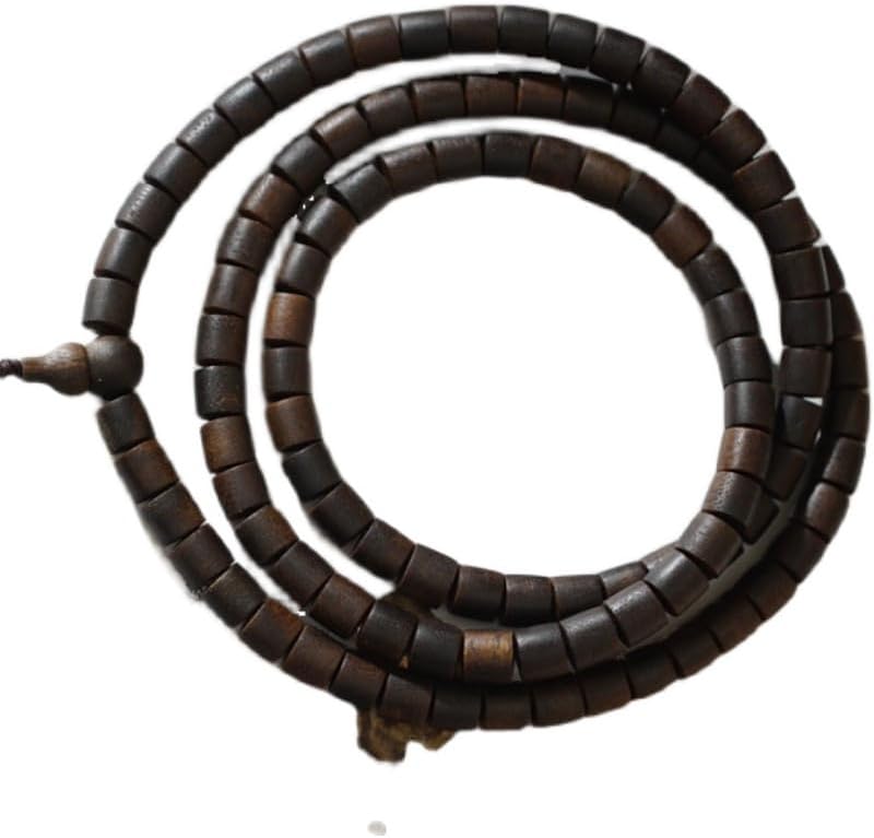 Vietnam Nha Trang White Agarwood 8x8x108mm Sugar Knot Soft Oil Barrel Beads Full Oil