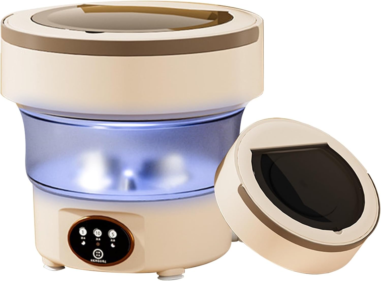 Portable Washing Machine Foldable, Mini Washer 5l High Capacity with 3 Modes Deep Cleaning for Underwear, Baby Clothes, Or Small Items, Small Washing Machine for Apartments, Camping, Travel ( Color :