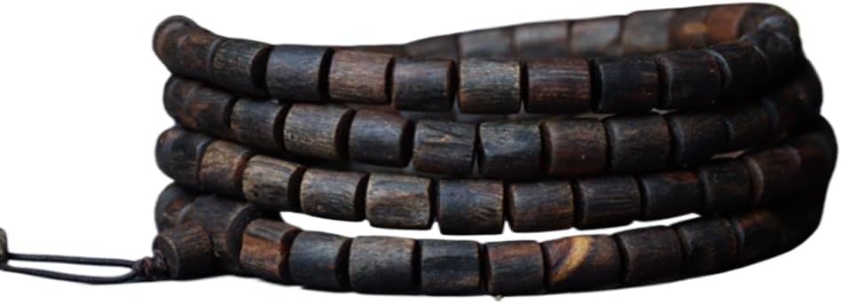 Vietnam Nha Trang Purple Agarwood Old Material Barrel Beads 7 * 8mm*108 Pieces Fully Oily Paste-Like Floral Scent Sinkable Grade