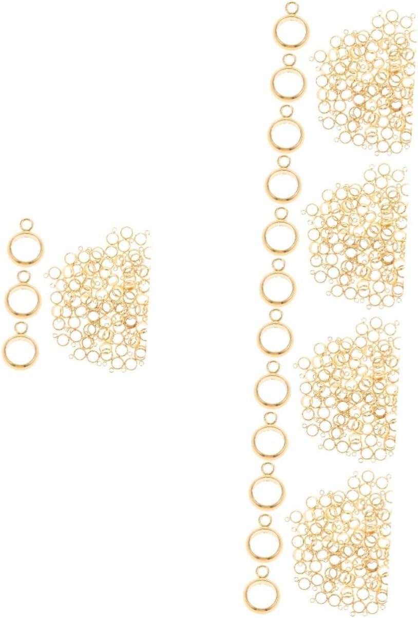 500pcs Stainless Steel Bail Beads Hanger Links for Jewelry Making DIY Accessories