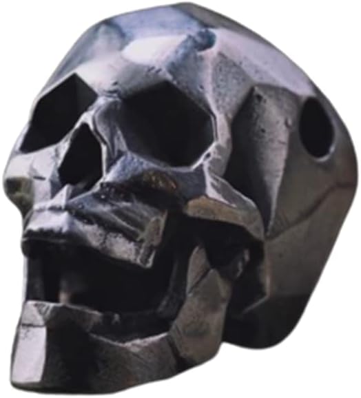 Original handmade s925 sterling silver skeleton loose beads bracelet personality DIY beads with beads pendant accessories necklace