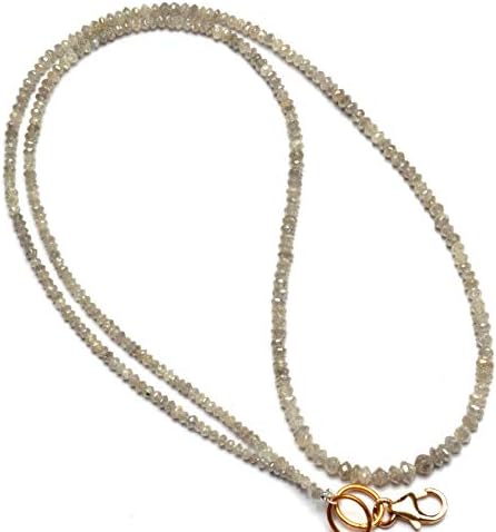 Natural Super Quality White Diamond Beads Necklace 16