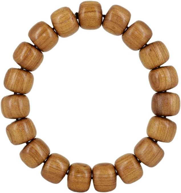 斐济檀香桶珠1.3 * 1.1 * 19颗手串念珠手持 男女款佛珠手链(斐济檀香桶珠)