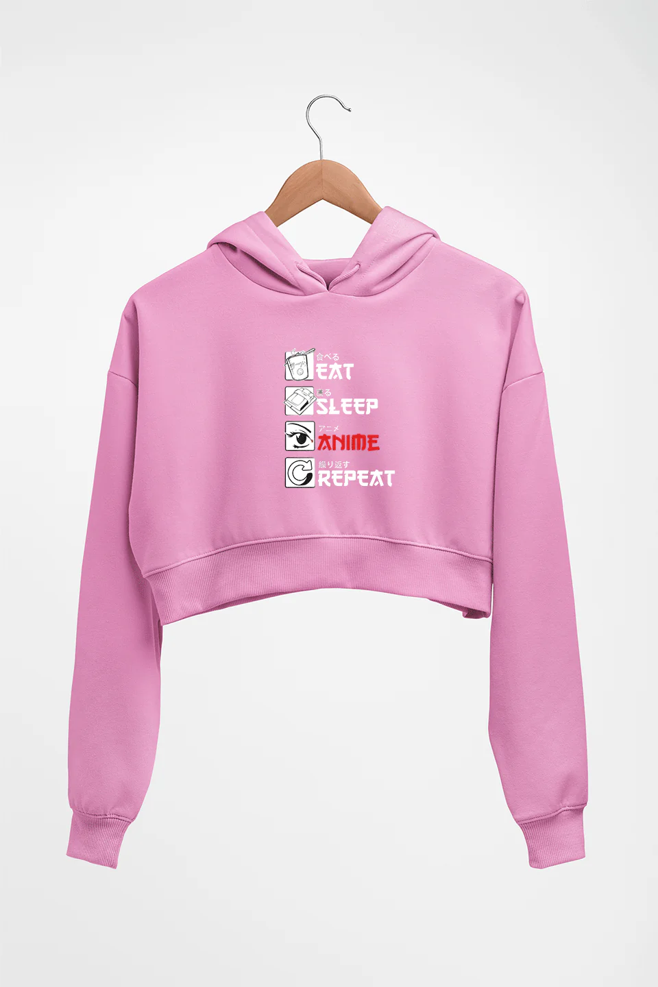 Eat Sleep Anime Repeat HOODIE FOR WOMEN