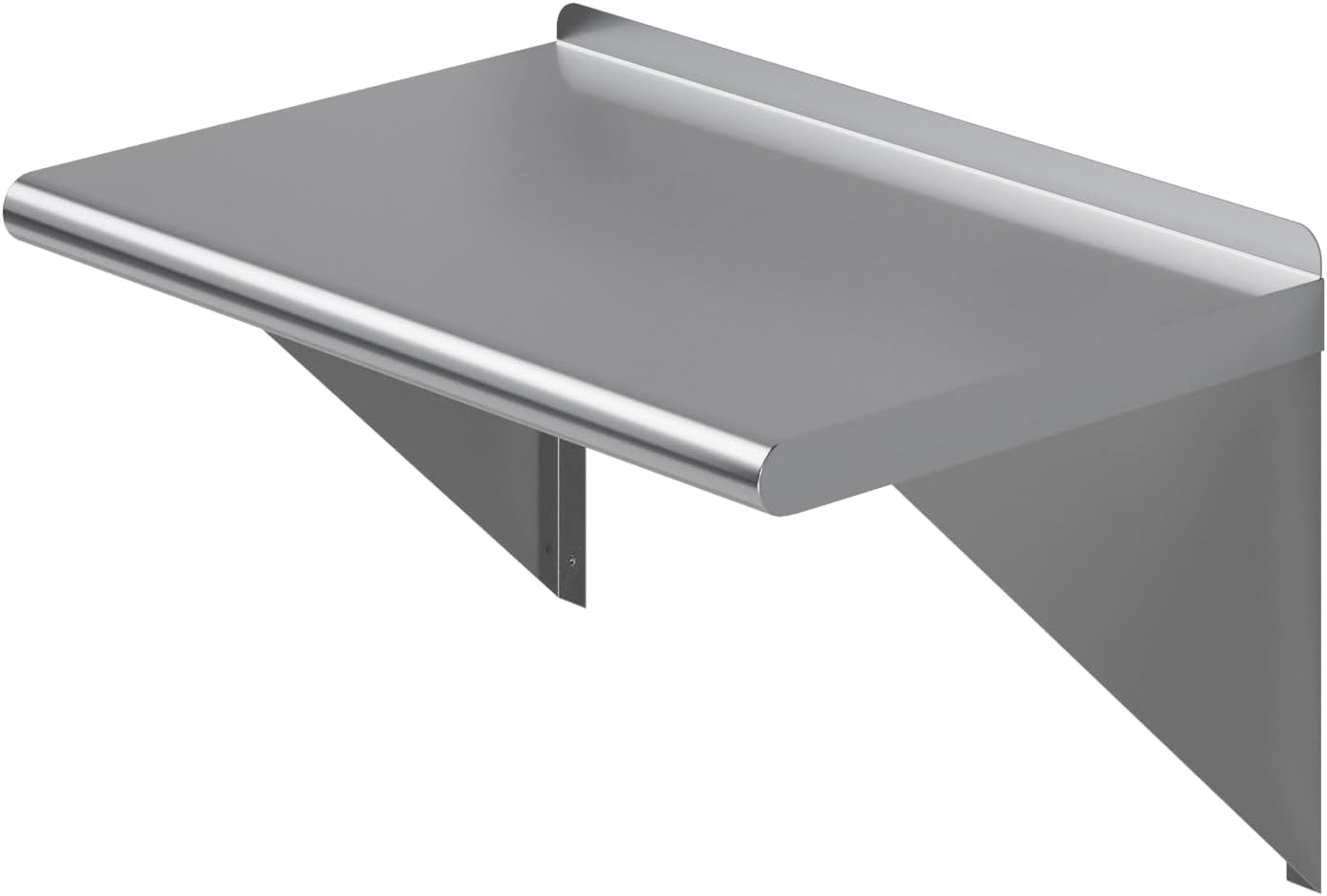 AmGood 16 in. x 24 in. Stainless Steel Wall Shelf | NSF Certified | Appliance & Equipment Metal Shelving | Kitchen, Restaurant, Garage, Laundry, Utility Room
