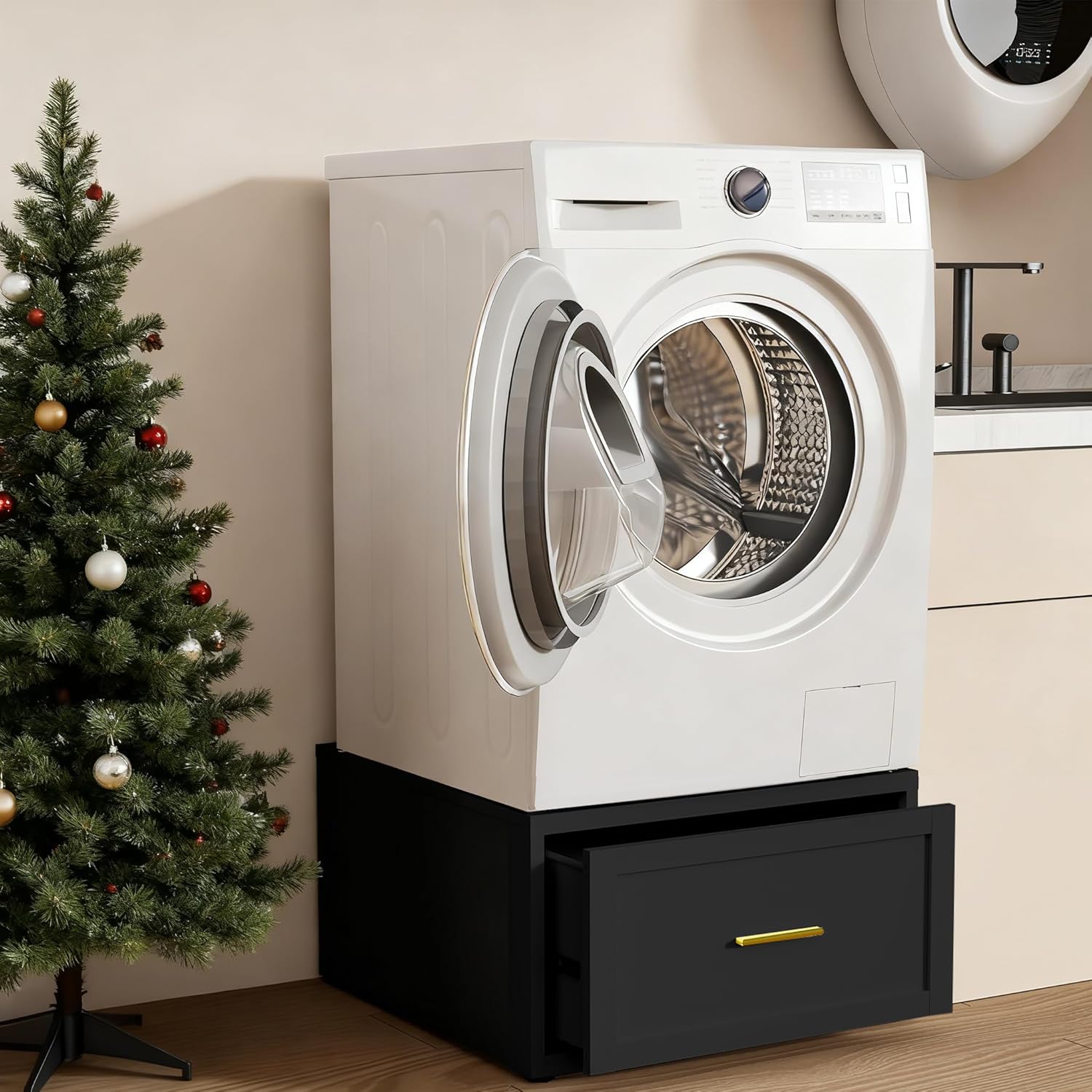 Laundry Pedestal Heavy Duty Metal Washer and Dryer Pedestals, 16