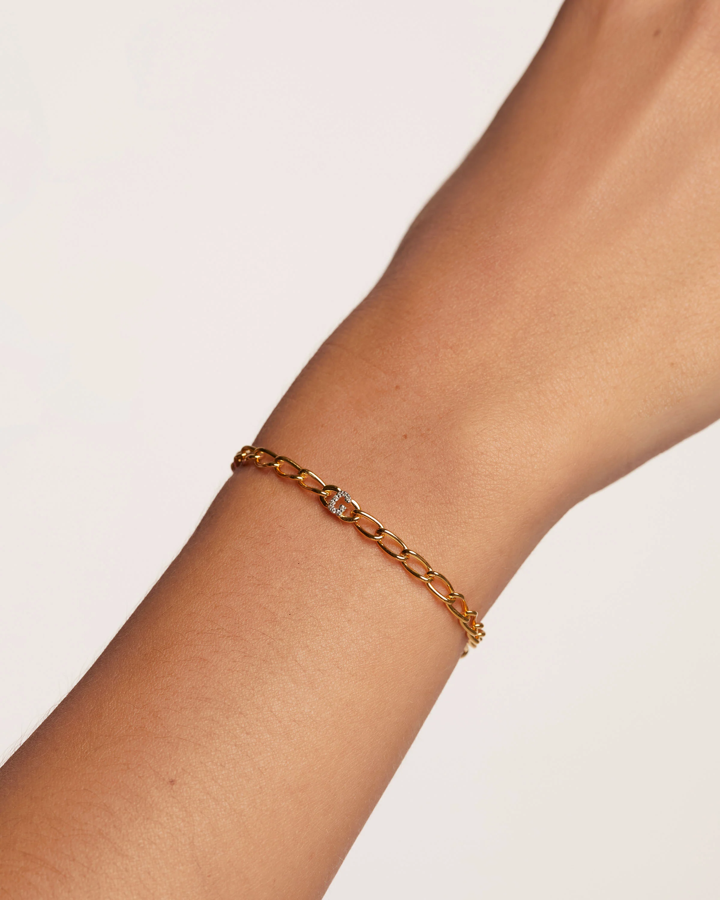 Letter H Chain Bracelet