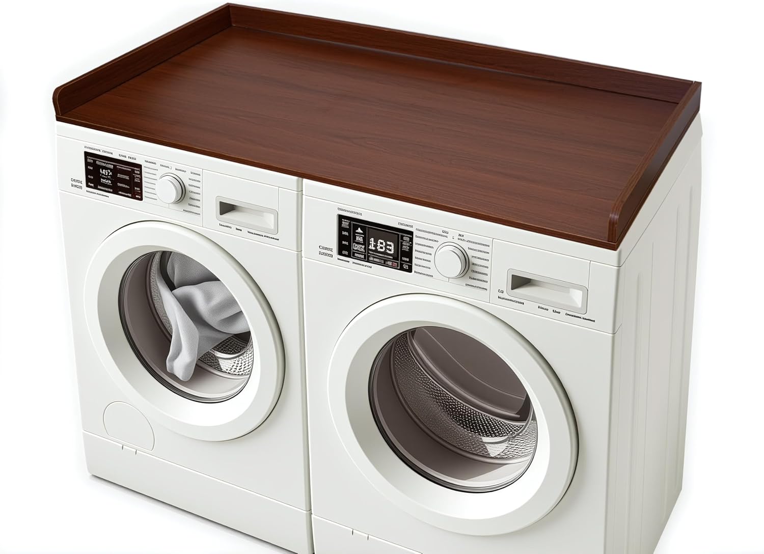 Wooden Washer Dryer Countertop Cover 54