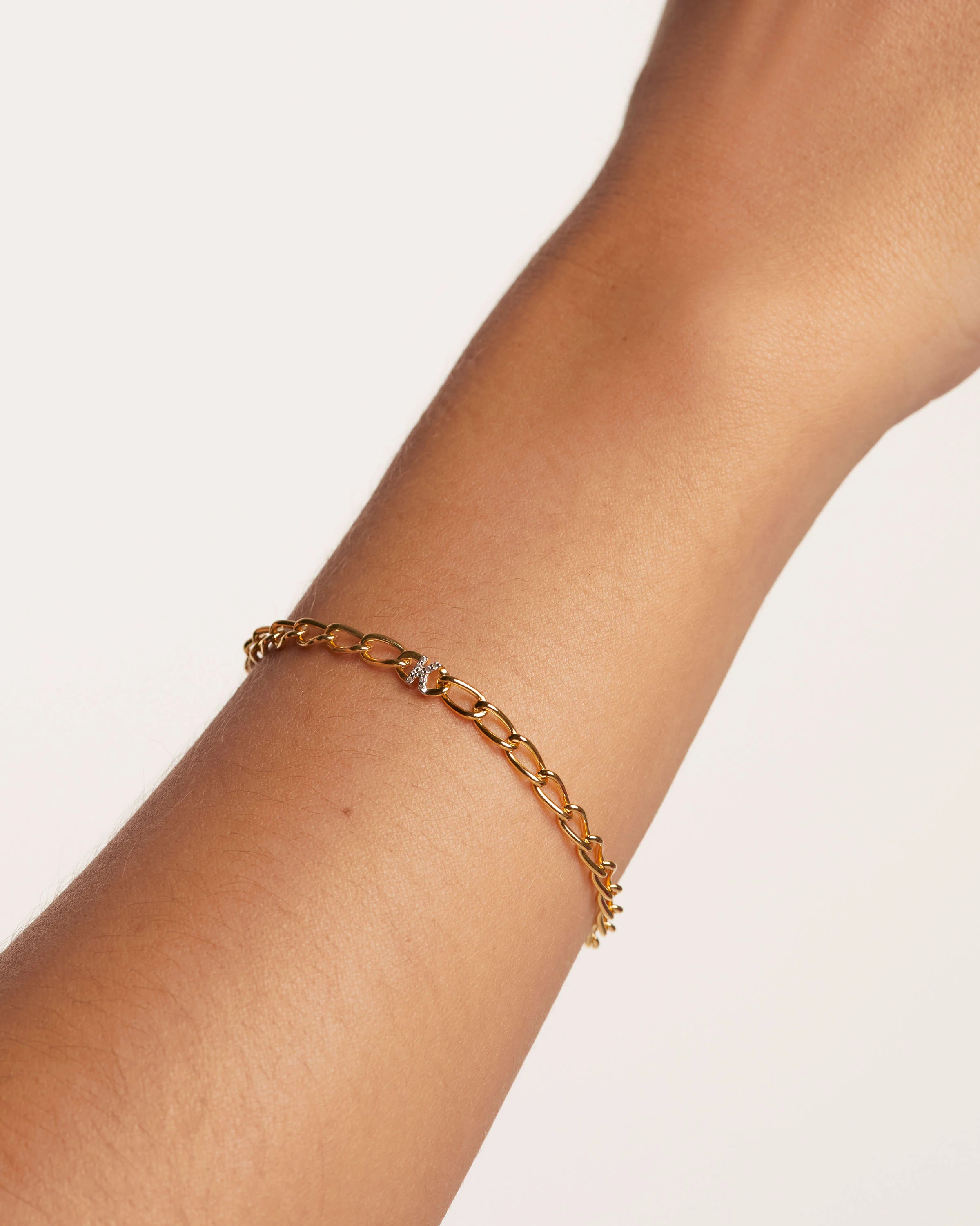 Letter K Chain Bracelet