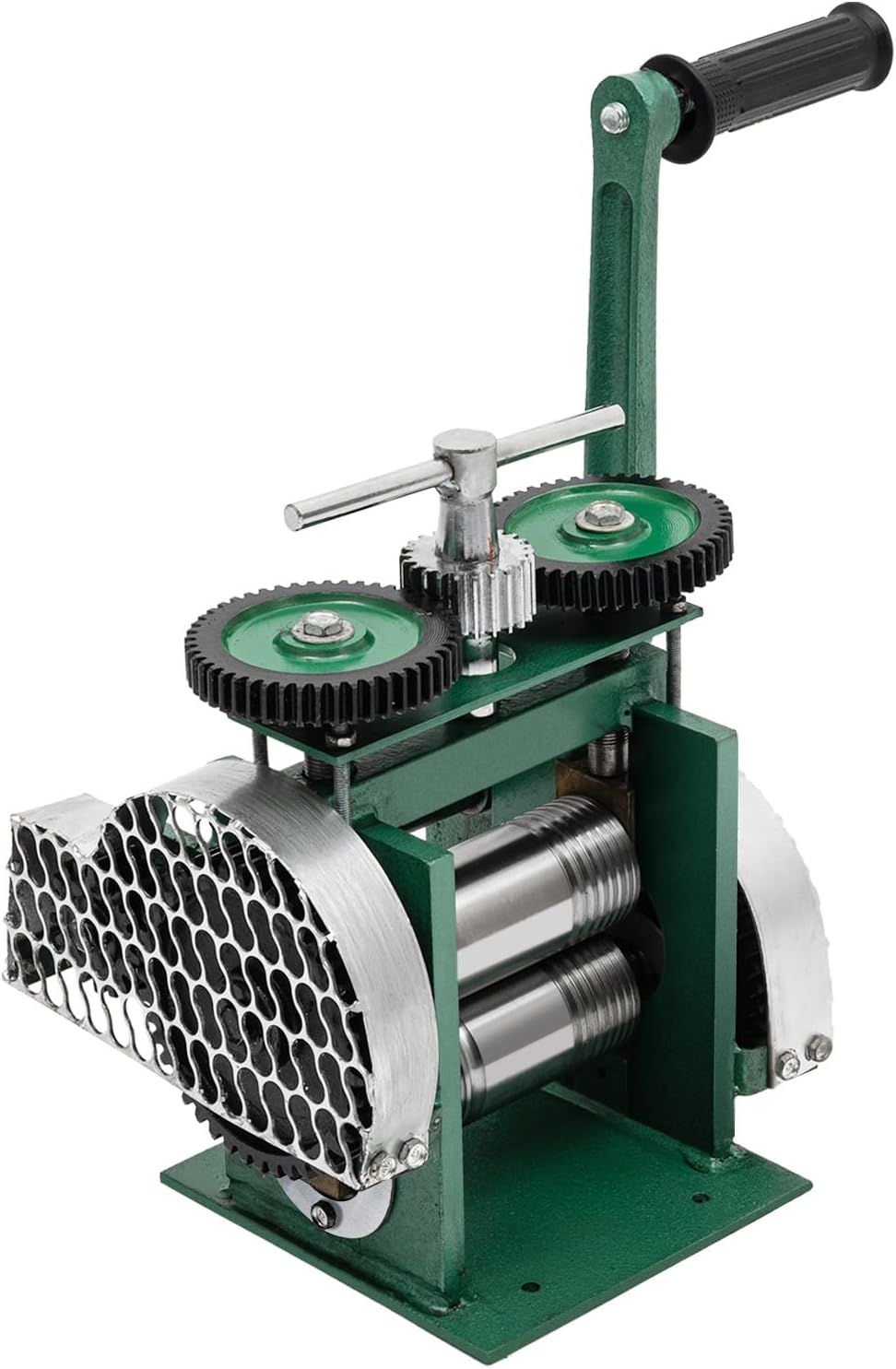 Jewelry Rolling Mill Machine, Commercial 120mm Rolling Mill Machine Manual Combination Rolling Mill Machine Jewelry Hand Crank Press Machine Jewelry Press Tabletting Tool and DIY Tool for Metal Sheet