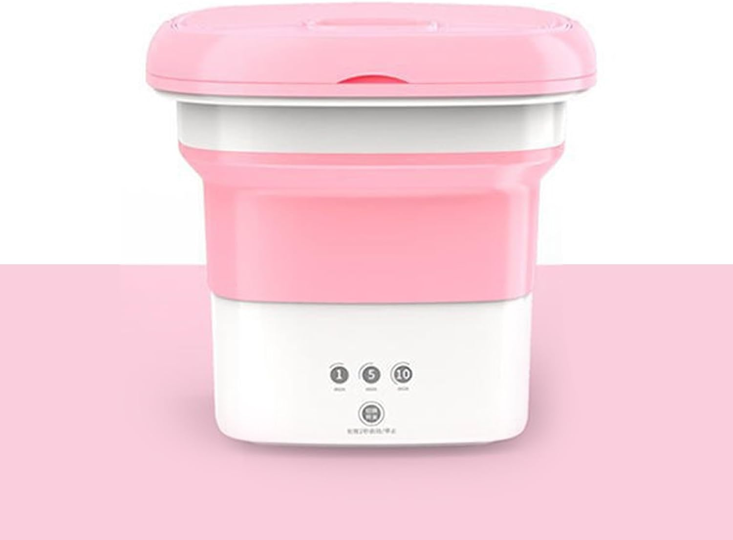 DELURA Small Portable Washing Machine, Mini Washer with 3 Modes Deep Cleaning for Underwear, Socks, Small Toys, Or Small Items, Foldable Washing Machine for Apartments, Camping, Travel