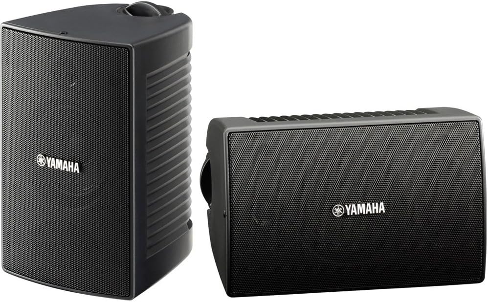 YAMAHA NS-AW194BL High-Performance All-Weather Outdoor Speakers | Black | 4 Speakers Bundle