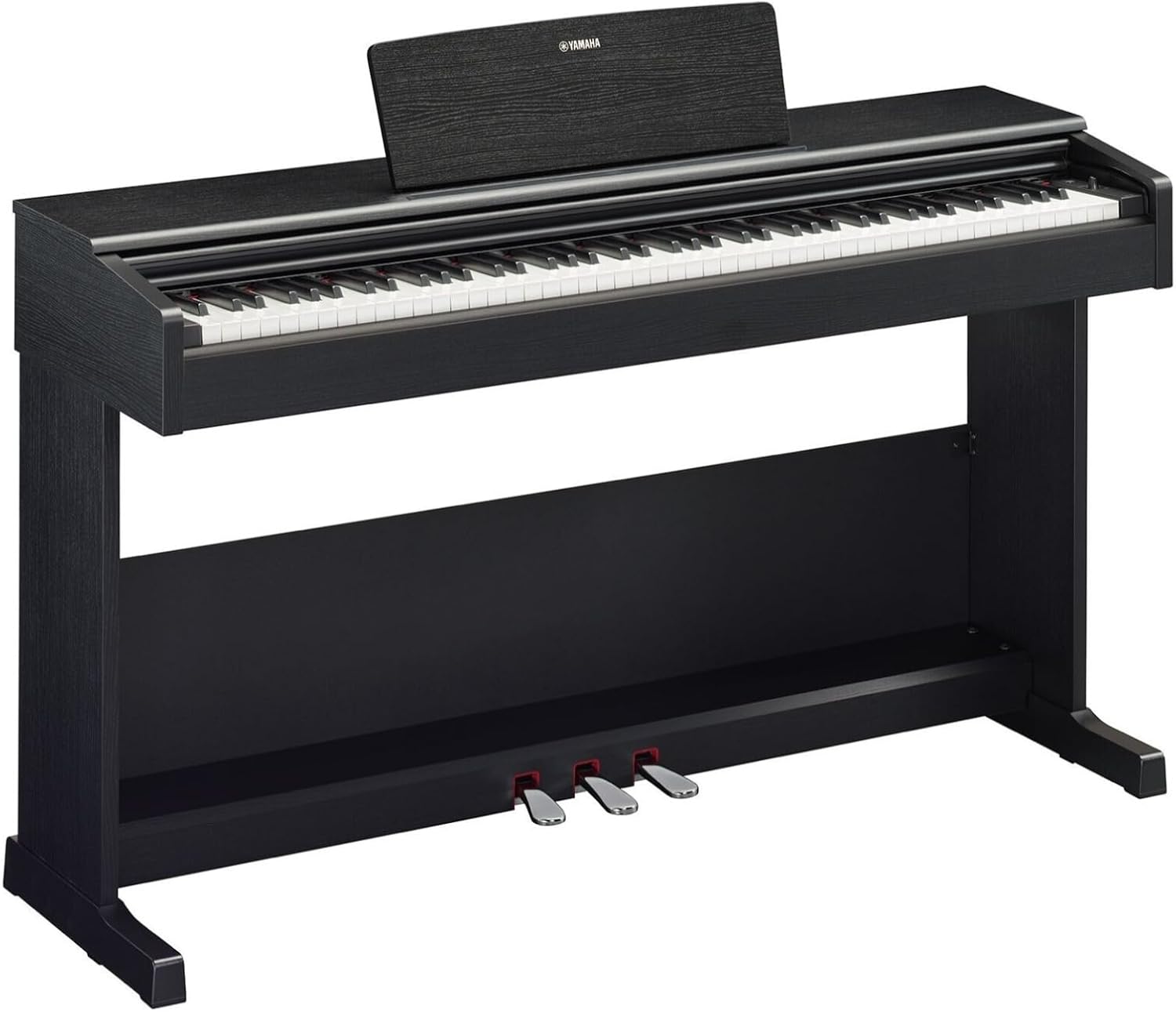 Yamaha Arius Series 88-Key Weighted Action Upright Digital Piano for Beginner and Intermediate Players, Dynamic Response, Grand Piano Sound, 3-pedal Unit, Bench Included, Rosewood YDP105R