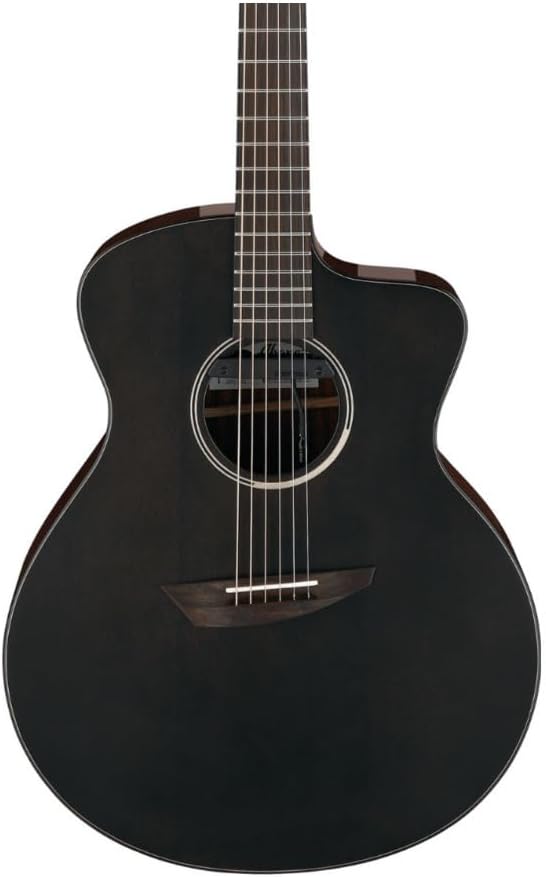 Ibanez Jon Gomm Signature JGM5 Acoustic-Electric Guitar - Black Satin Top, Natural High Gloss Back and Sides