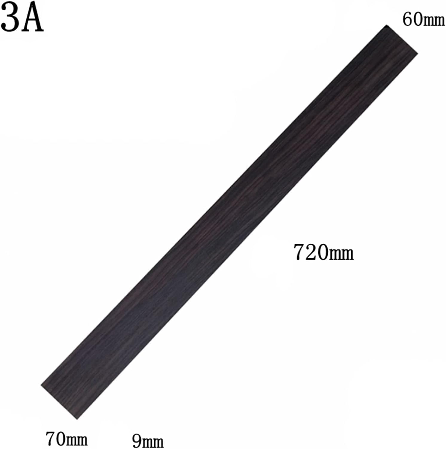 ZUZU Rosewood Bass Fingerboard Unfinished Electric Guitar Electric Bass Production Materials Repair Production Materials Unfinished Guitar Neck (Color : 3A)