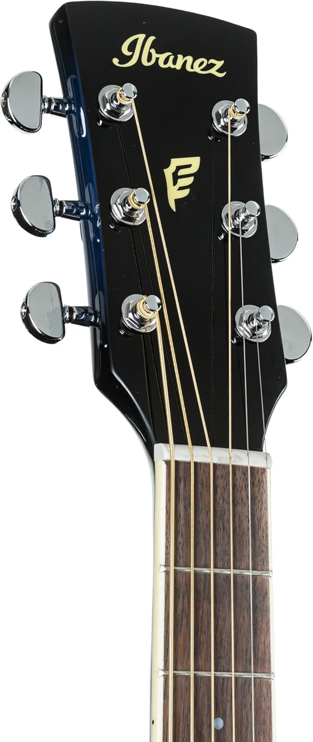 Ibanez PF15ECE-TBS Electro-Acoustic Guitar, Transparent Blue Sunburst