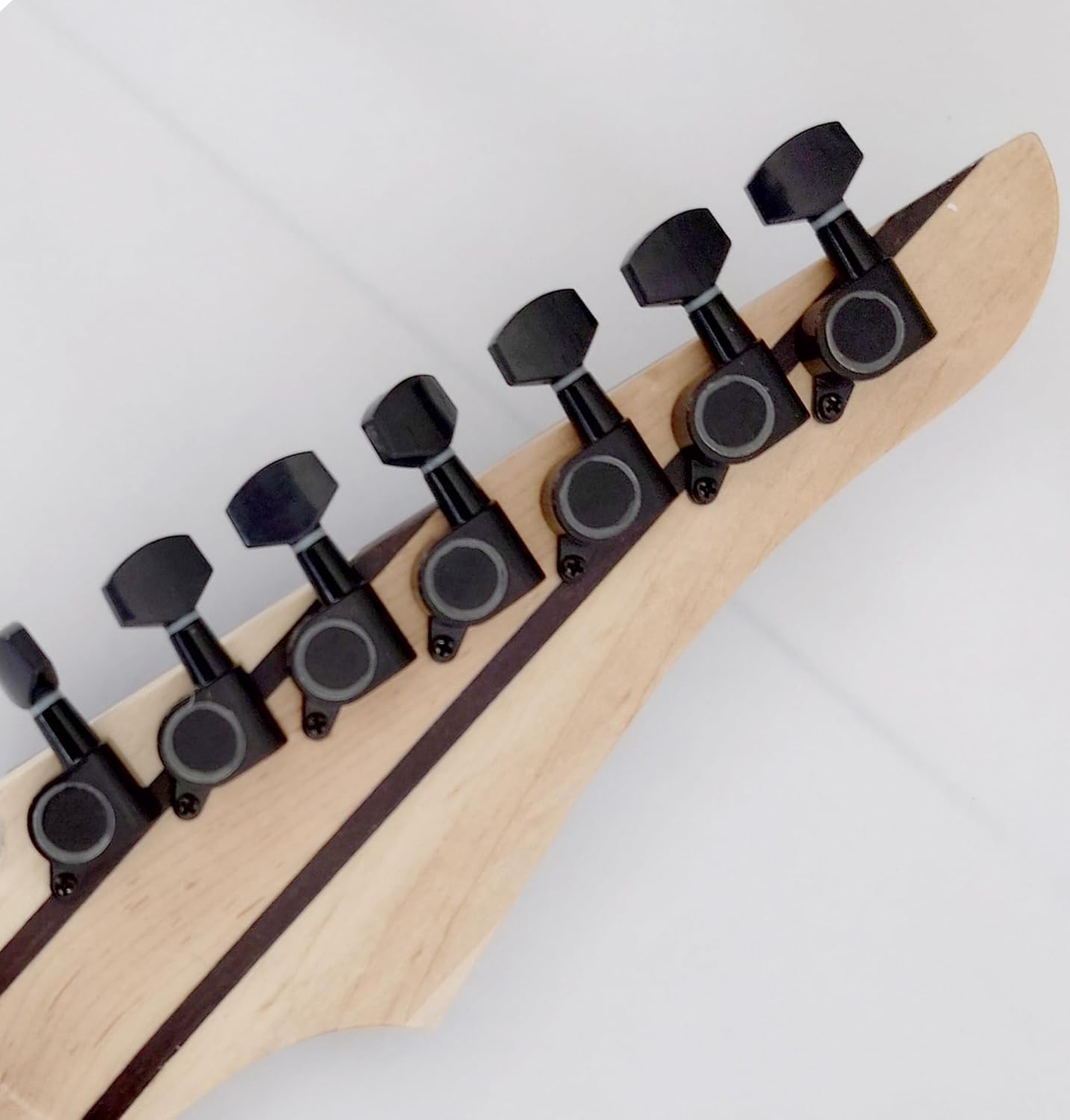 Generation Pro Hand Made Fanned Fret 7 String Electric Guitar, 8 String Guitar with Stainless Steel, FretQuilt Maple Top (7 string)