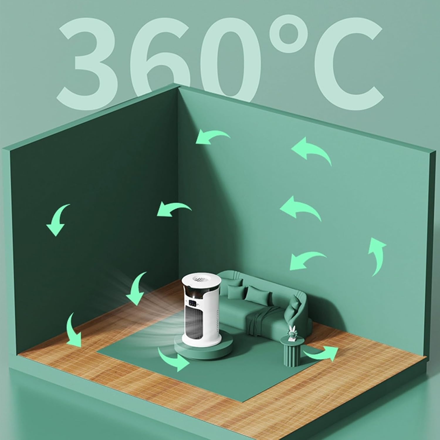 Portable Air Conditioners, Portable AC Unit With Remote Control, Powerful 3 Speeds Evaporative Air Cooler Personal Mini Air Conditioner Portable For Room Office Bedroom(C)