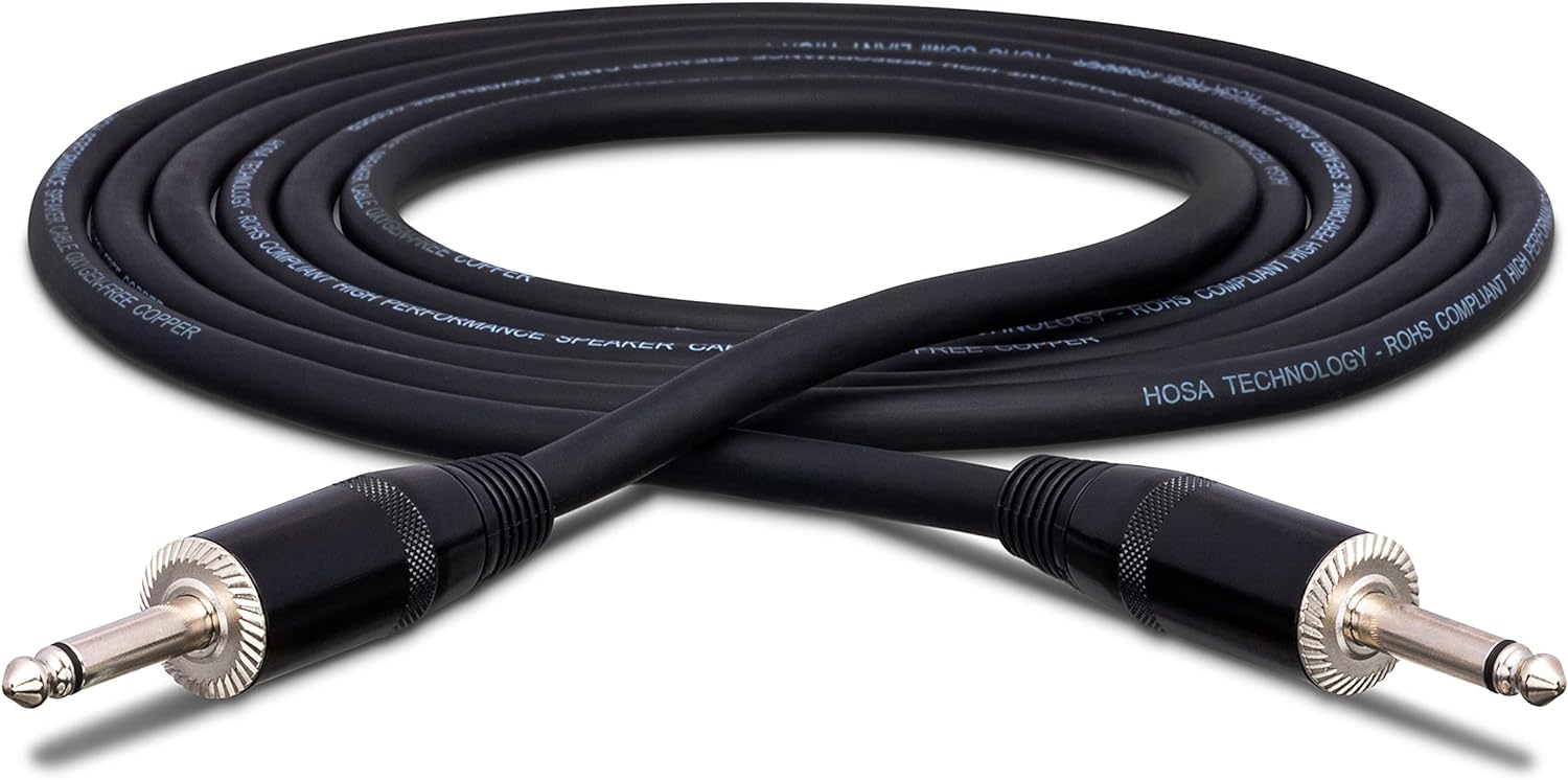 Monoprice 1x12 Guitar Speaker Cabinet With Celestion Vintage 30 | Hosa SKJ-410 REAN 1/4