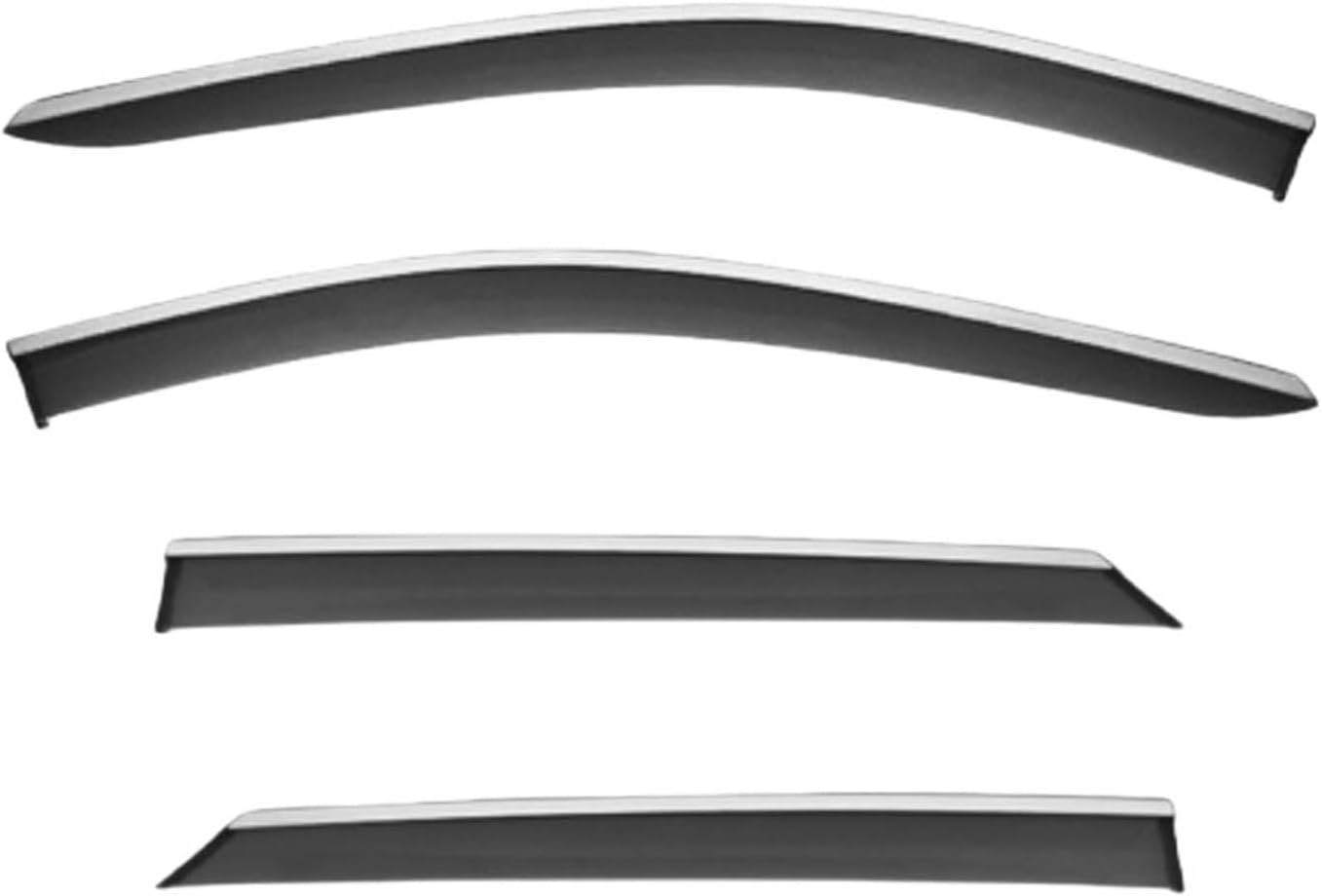 Window Deflectors for MG4 MK1-EH32 2022-2024, Sun Rain Guard Window Visors Vent Shades with Bright Stripes Car Accessories
