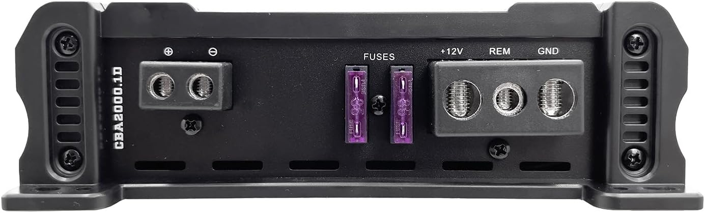 Orion Cobalt CBA2000.1D Monoblock 1-Channel Class D Amplifier for Car Subwoofer, 2000W MAX, 1/2/4 Ohm Stable, Adjustable Low Pass with Bass Boost, MOSFET Power Supply, Bass Knob Included