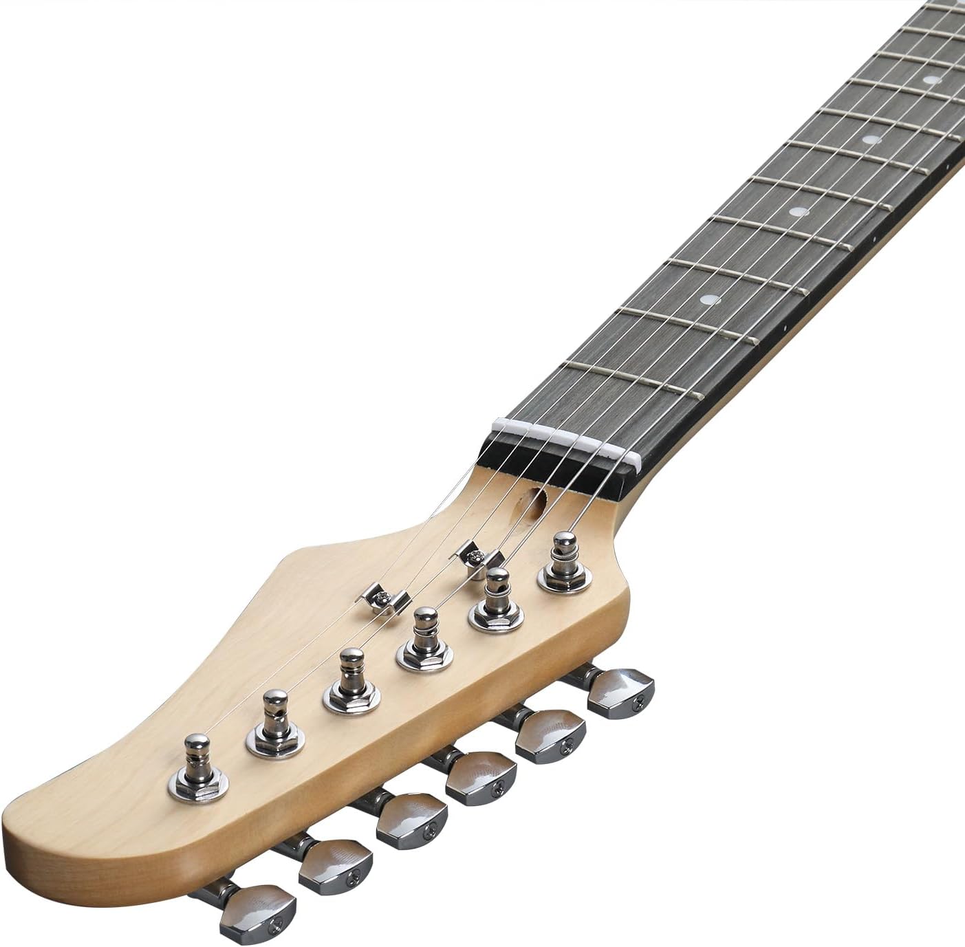 KST Stylish H-S-S Pickup Electric Guitar Kit,39in Electric Guitars for Beginners,Right Handed Electrics Guitar,with 5W AMP Bag Guitar Strap Strings,for Street Performers & Home Studios (Green)