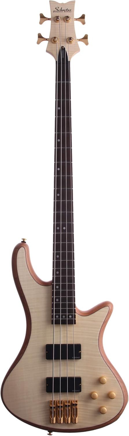 Schecter Stiletto Custom-4 Electric Bass (4 String, Natural Satin)