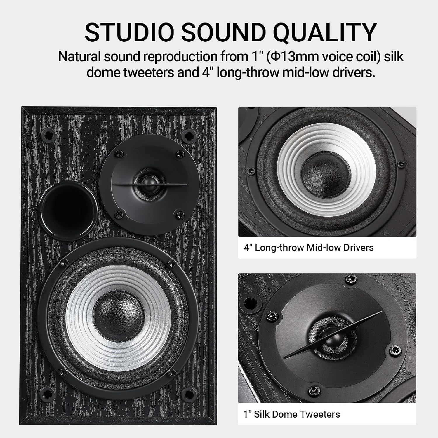 Edifier R990BT Bluetooth Computer Speakers - 2.0 Active Bookshelf Speaker - Powered Studio Monitor for PC Smartphone Tablet - MDF Enclosure - 24W RMS (Pair)