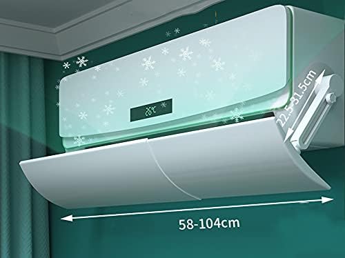 Air Deflector for Air Conditioner, Retractable Imitating Direct Blowing Windshield Air Conditioner Baffle for Home Office