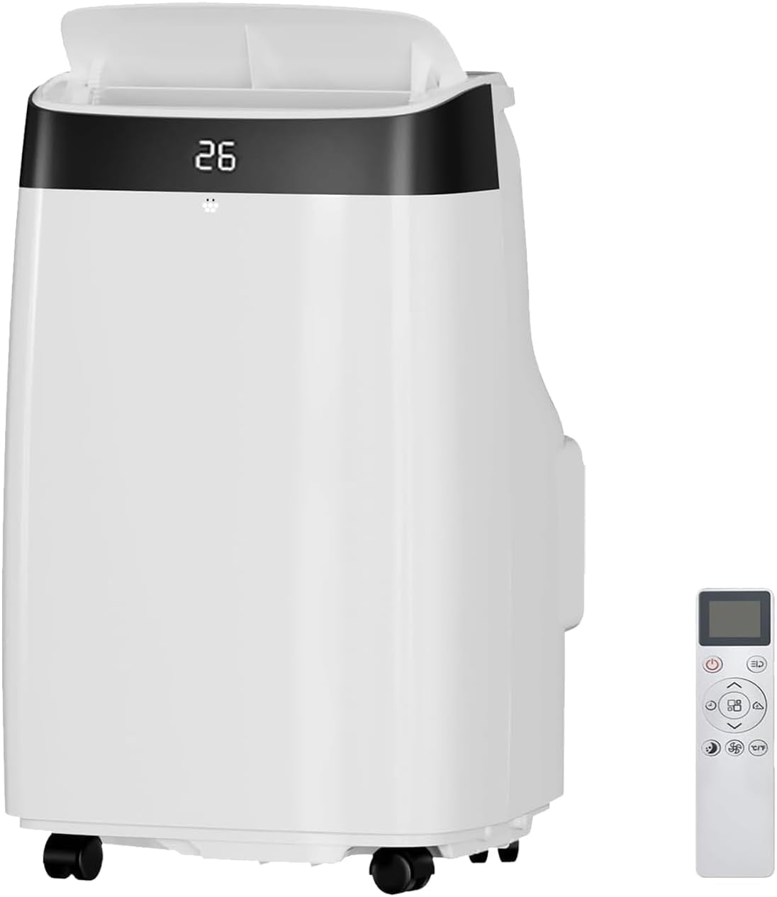 Portable Air Conditioner 12,000 BTU (Covers 350 Sq.Ft) - 3-in-1 AC/Dehumidifier/Fan with Remote Control - Easy-Mount Window Kit for Quick Installation