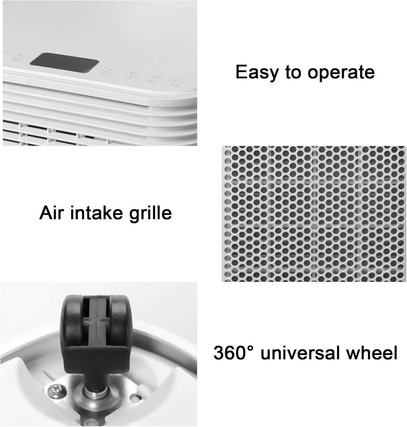 10000 BTU Portable Air Conditioners for Bedrooms with Dehumidification Remote Control 2 Speeds and Timer for Room Office Small Spaces, 220V