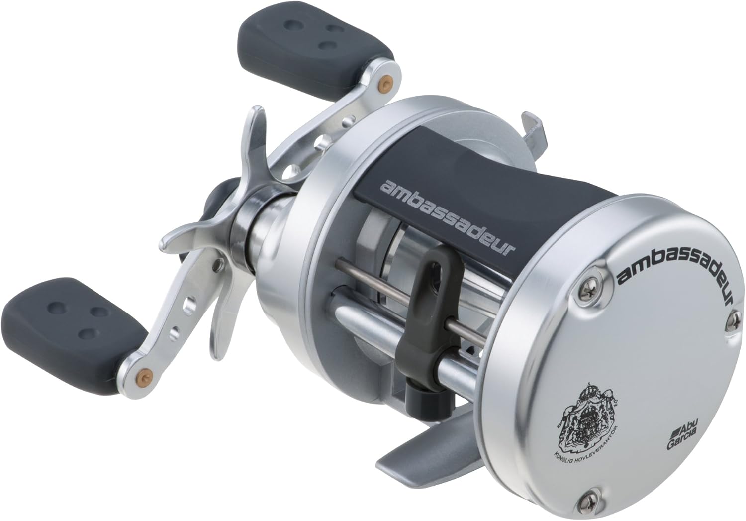 Abu Garcia Ambassadeur S Conventional Reel, Size 6500 (1292736) + Power Handle Accessory, Black