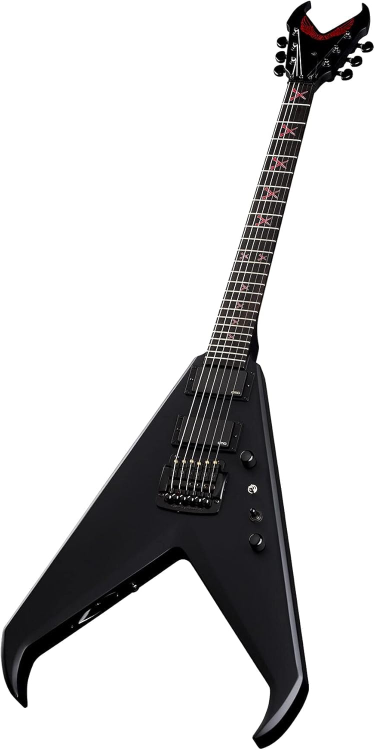 Dean Kerry King V Black Satin Electric Guitar with Case Black Satin